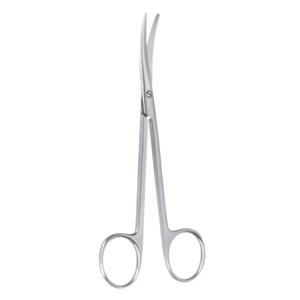 กรรไกรเมทเซนบัมคุณภาพสูง ใบมีดโค้ง สแตนเลส สำหรับตัดเนื้อเยื่อ ปลายทู่/ปลายมน 14.5 ซม. สำหรับผ่าตัด ได้รับมาตรฐาน CE - Product Image 1