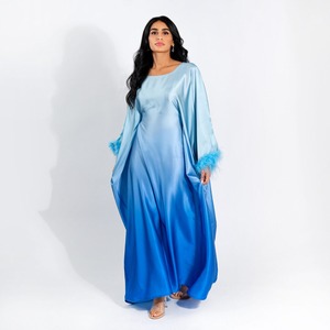 Nouvelle collection Abaya élégante de <span class=keywords><strong>haute</strong></span> qualité Robe longue décontractée à manches chauve-souris pour femmes L279 - Product Image 4