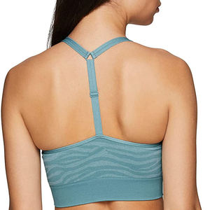 Nuevo Sujetador deportivo al por mayor para mujer y ropa informal Color sólido sin costuras para Sujetador deportivo Entrenamiento físico - Product Image 5