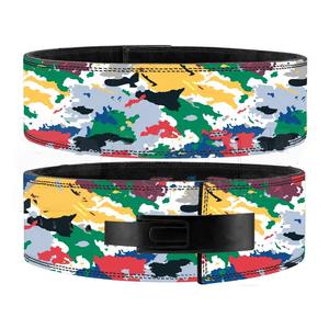 Cinturón de gimnasio de elevación de cuero de sublimación caliente personalizado para Fitness soporte trasero palanca de sentadillas entrenamiento de levantamiento de pesas cobre duradero - Product Image 4