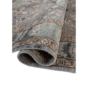 Alfombra de Lana Azul Anudada a Mano con Patrón de Medallón Someplace in Time para el Hogar - Alfombras Jaipur Modelo ZA Ea-3006 (Cs-01) - Product Image 2