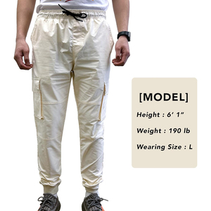 Pantalon de jogging décontracté pour homme en toile 100 % coton de haute qualité, léger, respirant, séchage rapide, taille mi-haute - Product Image 4