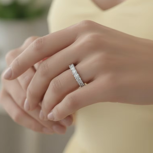 Anillos Opulentos de 9 Piedras con Diamantes Naturales y Oro de 14K para Mujer - Product Image 5