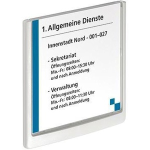 Letrero de Puerta Duradero de 149 x 148.5 mm con Placa de Acrílico Blanco Transparente, Decoración y Accesorios de Oficina - Product Image 1