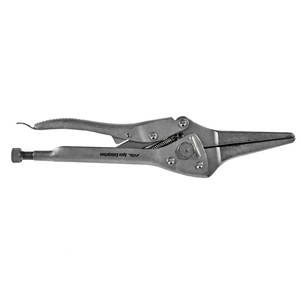 Pince à bec effilé à verrouillage, robuste, précision, acier inoxydable, bec effilé long et fin pour une prise en main sécurisée, serrage, utilisation en soins vétérinaires - Product Image 3