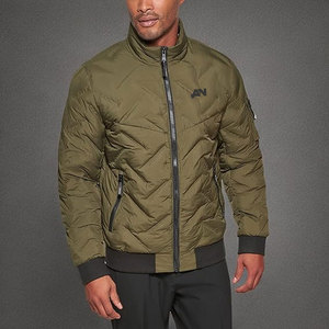 Men's Top-Selling <b>Quilted</b> Bomber Jacket Comfortable Breathable with Stand Collar <b>for</b> Winter Made in Pakistan - Product Image 5