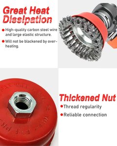 Polishing and rust removal twist grinder stainless steel wire wheel <b>brushes</b> twisted wire <b>brush</b> - Product Image 4