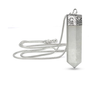 Último colgante de lápiz de selenita, venta al por mayor, colgantes de Chakra a la venta, collar de ágata de Alif Crystal and Agate EN LA India - Product Image 1