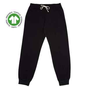 Pack en coton biologique naturel pour femmes-Pantalon de jogging + T-shirt unisexe à col rond, non teint, super doux, coupe décontractée pour vêtements décontractés - Product Image 4