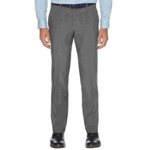 Pantaloni da Lavoro Perry Ellis da Uomo, Grigio a Quadri Elasticizzati, Taglia 36X29, Materiale in Poliestere - Product Image 1