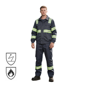 Vêtements de travail de sécurité antistatiques, ignifuges, industriels, FRC, unisexes, FR, haute visibilité, polyester, protection électrique, soudage - Product Image 5
