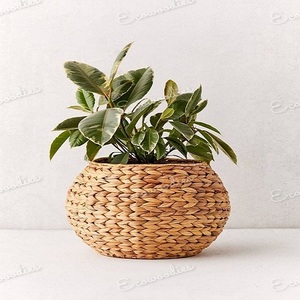 Maceta de tejido de flores de nuevo estilo, macetas de interior ecológicas hechas a mano, macetas de paja de algas marinas - Product Image 1