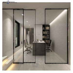 Imagery Low Price Frameless Tempered Glass <strong>Automatic</strong> <strong>Sensor</strong> Aluminum <strong>Sliding</strong> Induction <strong>Door</strong> System - Product Image 6