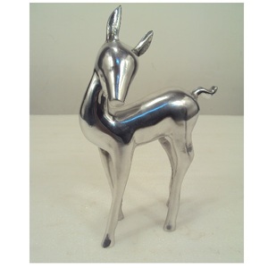Adorno de Navidad de ciervo de aluminio con purpurina dorada para el hogar, sala de estar, de Navidad Festival, artículo decorativo de mesa - Product Image 6