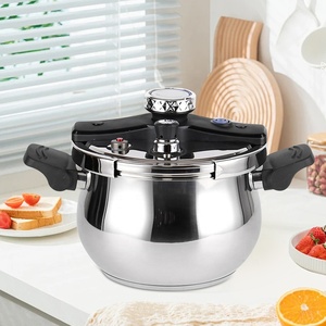 Haute Qualité 6L Facile Verrouillage Pression Canner Cocotte Minute Poli Ustensiles De Cuisine Marmite 304 En Acier Inoxydable Autocuiseur - Product Image 1