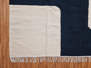 Alfombra Kilim de algodón tejida a mano, alfombra de área grande para sala de estar, comedor, habitación de invitados - Product Image 5