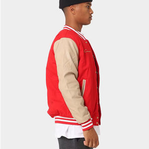 Logo personnalisé veste universitaire pour hommes haute qualité école et collège vintage hiver hommes en cuir veste universitaire baseball pour homme - Product Image 4