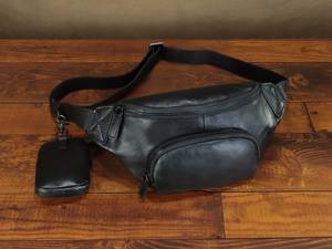 2025 luxe Vintage Style hommes en cuir véritable antivol bandoulière sac à bandoulière concepteur poitrine Bag-LCB-0255 - Product Image 2