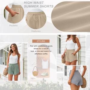 Pantalones Cortos Deportivos para Mujer, para Correr, Gimnasio, Entrenamiento, Verano, Algodón, con Bolsillos, Ropa Casual para Senderismo - Product Image 4