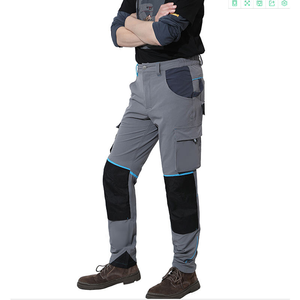 Pantalon de travail décontracté pour homme de haute qualité, premium, coupe droite, extensible dans les 4 sens, multi-poches, pantalon de randonnée, genouillères, tissu nylon moyen - Product Image 5