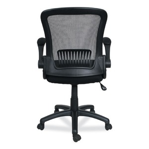 Alera EB-E Series ALEEBE4217 Chaise ergonomique à dossier moyen en maille avec capacité de 275 lb Noir - Product Image 3