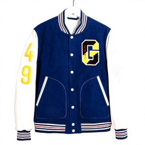 Chaqueta Letterman de Primera Calidad, Chaqueta Universitaria Varsity Unisex con Bordado Chenille Personalizado al por Mayor - Product Image 1