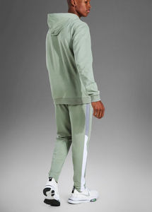 Venta al por mayor de sudaderas con capucha de 2 piezas transpirables para hombres gimnasio deportes gimnasio chándal logotipo personalizado trajes deportivos impresos - Product Image 2