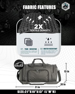 Bolsas de Viaje Deportivas de Poliéster, Tela Resistente, Correa Ajustable, Cierre de Cremallera, Opciones Personalizables, Solución de Almacenamiento Práctica para - Product Image 5