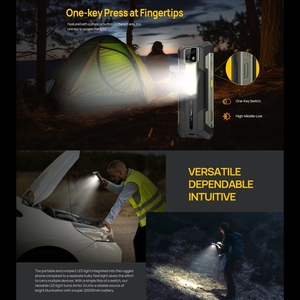 2024 mới đến ulefone armor 24, 12GB + 256GB, điện thoại gồ ghề, dấu vân tay bên, 22000mAh, 6.78 inch <span class=keywords><strong>Android</strong></span> 13 MediaTek Helio - Product Image 4