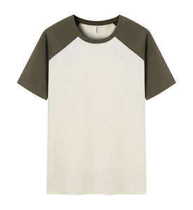 Venta al por mayor de los hombres de manga corta Camiseta de moda versión coreana suelta de moda de algodón puro camiseta impresa cuello redondo Top de talla grande - Product Image 4