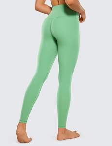 Mallas de yoga transpirables de secado rápido personalizadas, mallas deportivas de compresión para correr para mujer, mallas de yoga sin costuras de moda de cintura alta - Product Image 3