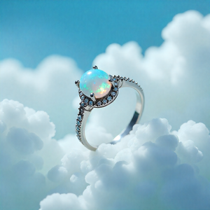 Design Sterling Silver Zircon <b>Ring</b> Gold Plated Floral Pattern for Engagement Party or Anniversary - Product Image 3