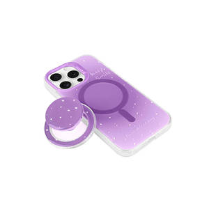 Coque de téléphone magnétique sans fil de luxe pour iPhone 15 Pro compatible MagSafe, détachable pour Pop Socket, en silicone antichoc - Product Image 4