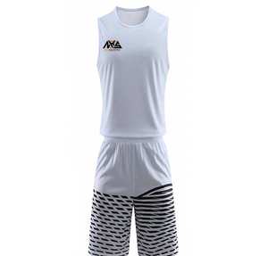 Ensemble d'uniformes de basketball unisexes personnalisés de haute qualité, shorts antibactériens à séchage rapide, logo imprimé, entièrement personnalisable, respirant - Product Image 2