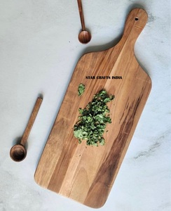 Vente chaude épais en bois grandes planches à découper rondes Acacia noyer planche à découper en bois ensemble en vrac pour 2024 de STAR CRAFTS INDIA - Product Image 5