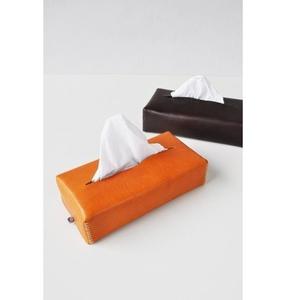 Boîte à mouchoirs rectangulaire en cuir de qualité supérieure, artisanat vintage, design classique, fabrication artisanale, étui durable pour voiture, bureau, maison - Product Image 2