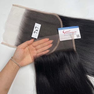 2025 produits d'extension de cheveux bruts à la mode fermeture cheveux dentelle haute qualité HD, dentelle transparente - Product Image 2