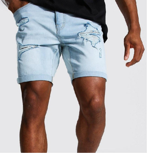 2025 superventas transpirable hombres verano Denim Beach Shorts moda Pantalones cortos hombres verano hombres Denim Shorts OEM servicio al por mayor - Product Image 6