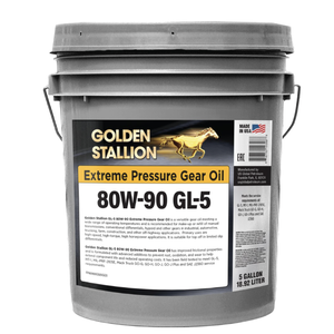 Lubricante Automotriz Golden Stallion SAE 80W-90 GL-5 Aceite para Engranajes de Presión Extrema Antidesgaste, Cubeta de 5 Galones - Product Image 1