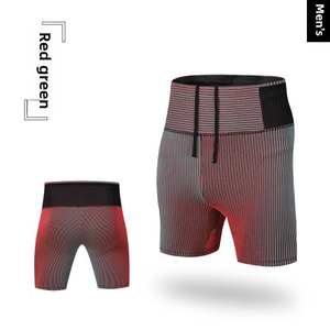 Shorts de compression double couche unisexe pour le sport, le fitness et le yoga, pour la course à pied de marathon, avec taille élastique - Product Image 6