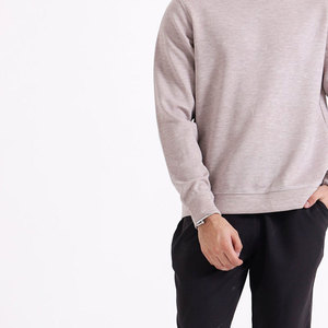 Sudaderas de manga larga sueltas de mezcla de algodón básicas personalizadas de alta calidad para hombre, último diseño, moda Lisa para invierno - Product Image 5