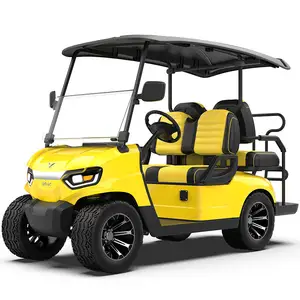 Electric Golf Cart Good Quality Electric Club Car 2+2 Sets CE 48V 6 Seat Battery Van Prices From China 3m 3 - 4