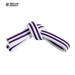 Wholesale High Quality Customized Logo Karate <b>Belt</b> OEM <b>Rubber</b> Martial Arts Judo Taekwondo <b>Belt</b> For Sale - Product Image 2