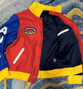 OEM vestes en polaire douce Letterman Varsity pour hommes taille XS veste en laine à blocs de couleurs avec patchs en chenille sur pied - Product Image 2
