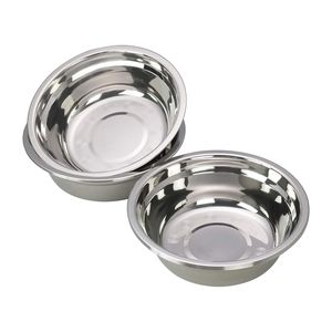 <b>Deep</b> stainless steel serving <b>bowl</b> suitable for mixing tossing and serving leafy preserving freshness for extended durations - Product Image 1