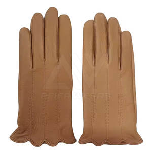 Gants en cuir respirants personnalisables avec logo personnalisé bon matériau pour les scènes d'hiver en plein air mitaines en cuir décontractées - Product Image 6