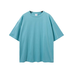 Camiseta al por Mayor de Alta Calidad, 320 g/m², Talla Grande, 100% Algodón, Cuello Redondo, Unisex, Lisa, para Logotipo Frontal - Product Image 5