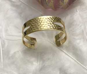 Beautiful Handmade Brass <b>Charm</b> Round Heart Cut Trendy Bangle <b>Bracelet</b> Set Women's Jewelry Gift Fashion Accessory - Product Image 4