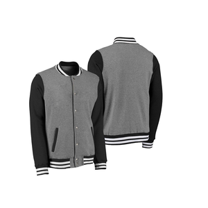 Veste zippée en toile unisexe personnalisée avec col montant et motif de lettre de service OEM imperméable à l'eau - Product Image 4