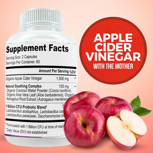 High quality private label Apple Cider Vinegar Capsules <b>Weight</b> Loss Slimming Promote Digestion immune boost support - Product Image 4